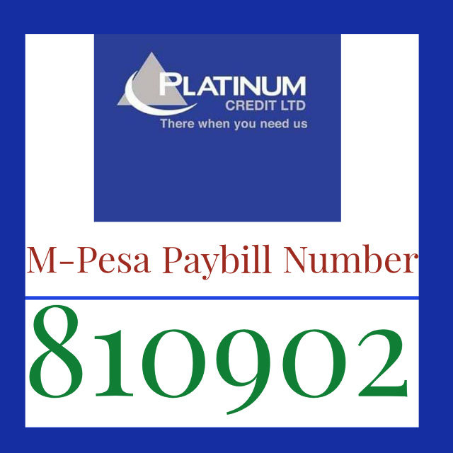 Platinum Credit Limited Mpesa Paybill Number 810902