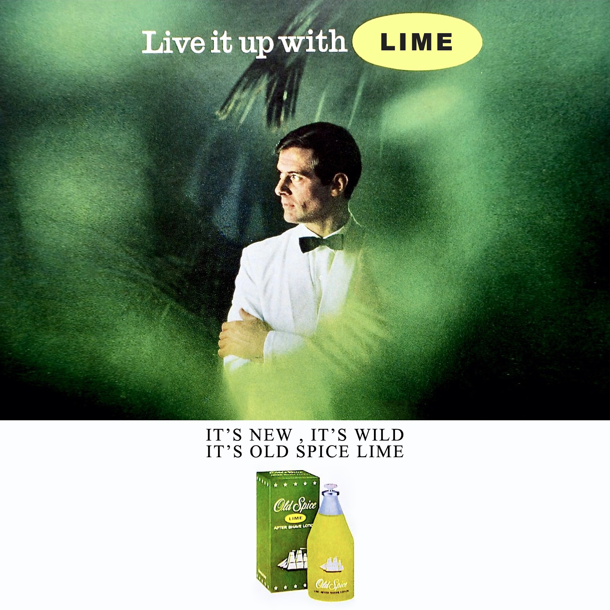 An advert for Old Spice Lime fragrance