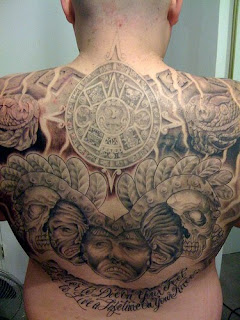 Aztec tattoo designs seek to portray the magnificent tribe of people from central Mexico, the Aztecs. They existed way back in the 12th century. They practiced architectural designs that have been the subject of many researches. If you want ancient artistry, identify with a culture and appreciate creativity, then choose Aztec tattoo designs. The uniqueness of their art makes Aztec designs to be easily identifiable as these designs are representative of their culture and practices. Thus, having any of Aztec designs is a thing of pride and honor.The ancient Aztec pyramid has become an infamous symbol of sun worship and child sacrifice. Nevertheless, sporting this tattoo may suggest power and prestige. Other design ideas include the sun, calendar, eagle, and Aztec gods, which maybe presented through a symbol. Upon choosing your Aztec symbol, decide on the size of your design. One must be prepared for a long tattooing session because Aztec art is very complicated. The more focus the tattoo master gives on the details the more beautiful the finished work will be. What could be surprising is when you have beautiful Aztec clothing while showing off your new Aztec tattoo. Uniqueness is the essence of possessing this ancient kind of tattoo. Consider it some kind of rare collection if you have an ancient Aztec design on any part of your body. Be prepared to talk about it by studying Aztec culture because for sure somebody could not avoid asking about your tattoo.