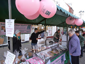 A November Brigg farmers' market in the town centre - picture on Nigel Fisher's Brigg Blog