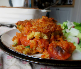 Beans & Weiners Under Cornbread