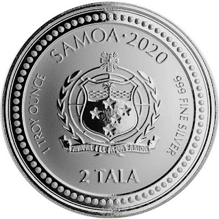 2020 1 oz Silver Samoa Serpent of Milan Coins (BU)