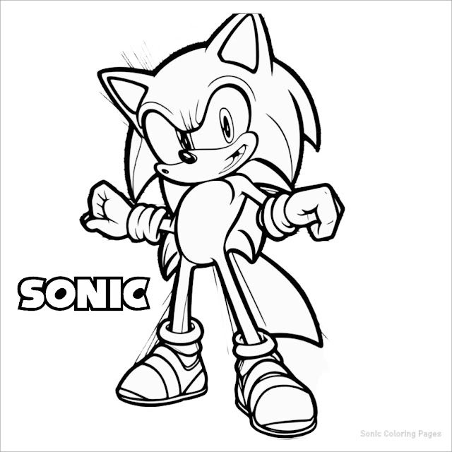 Sonic, coloring, pages, Sonic characters, Sonic friends, metal sonic, dark sonic