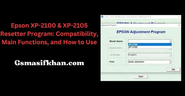 Epson XP-2100 & XP-2105