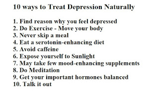 10 ways to Treat Depression Naturally