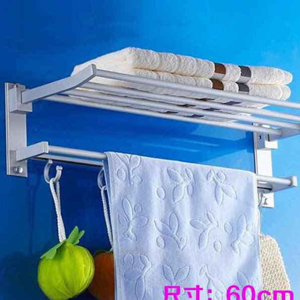 Giá treo khăn và để đồ nhà tắm 2 tầng tiện dụng  