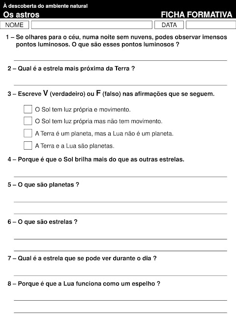 atividades sistema solar 4o ano