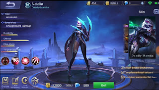 Cara Mendapatkan Skin Natalia Deadly Mamba Mobile Legends Gratis