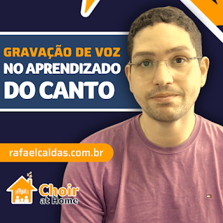 gravação de voz no canto