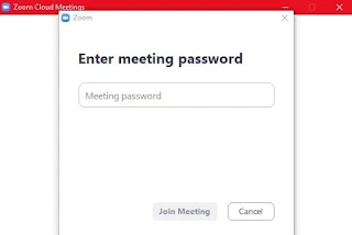 Zoom Meeting App Password