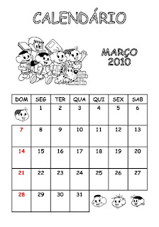 calendario turma da monica 2010