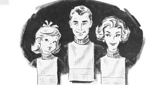 The Vintage Pattern Files 1950 S Knitting Turtle Neck Bib The Vintage Pattern Files 1950 S Knitting Turtle Neck Bib