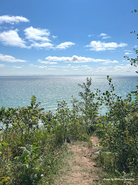 A variety of outlooks allow you to see crystal blue Lake Michigan unfold before.