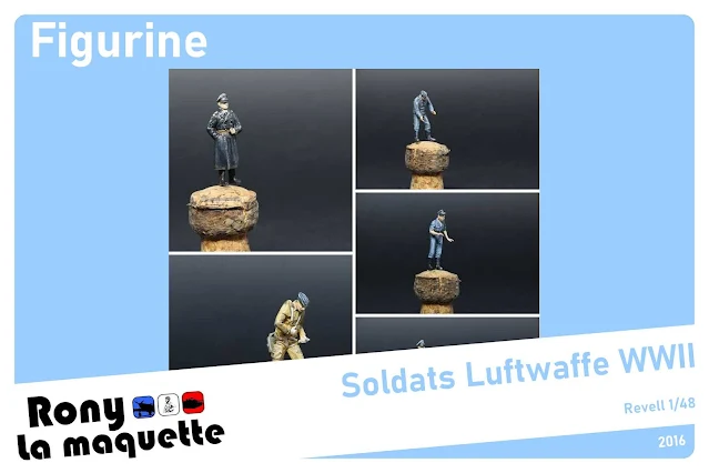 Figurines de la Luftwaffe WWII de Revell au 1/48.