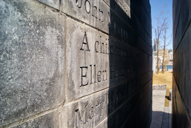 Irish Park in Toronto, Monument, immigrants, memorial, harbourfront, waterfront, attraction, explore, public, art, installation, sculptures, Ireland, travel, ontario, canada, The Purple Scarf, Melanie.Ps, Rowan Gillipsie, famine