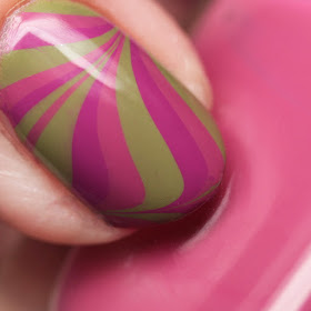 Julie G Nails Bohemian Dreams Collection water marble