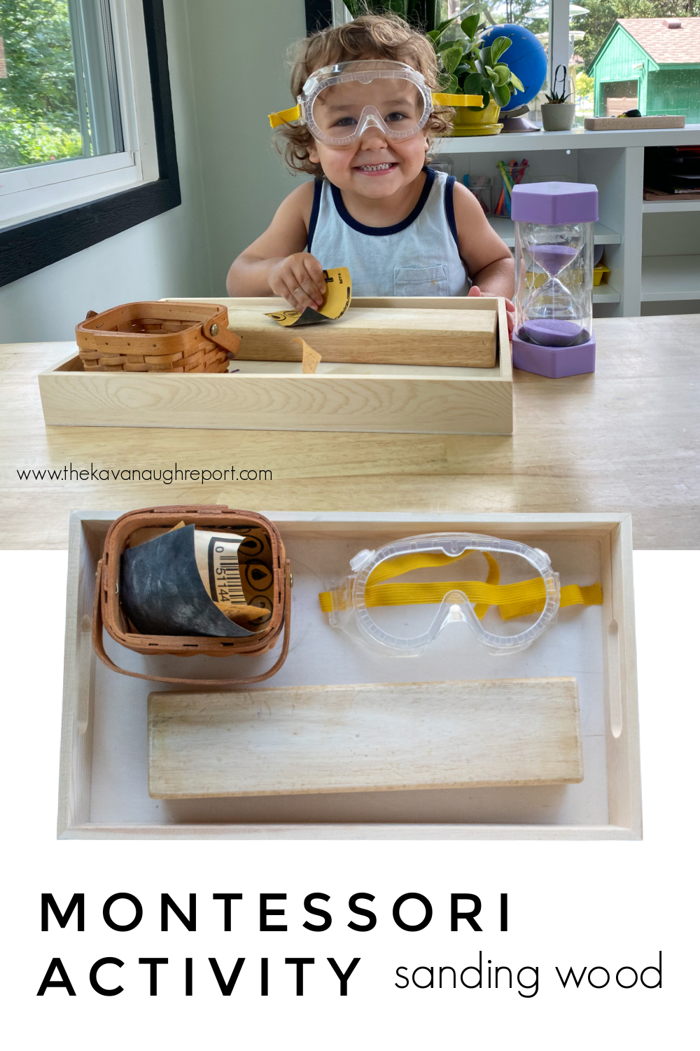 Invite your 3-year-old into the world of woodworking with this easy and engaging Montessori activity. Learn how to introduce sandpaper work that helps in building practical skills, engaging their senses and developing their love for real work. This simple setup fetches hours of engagement and learning!