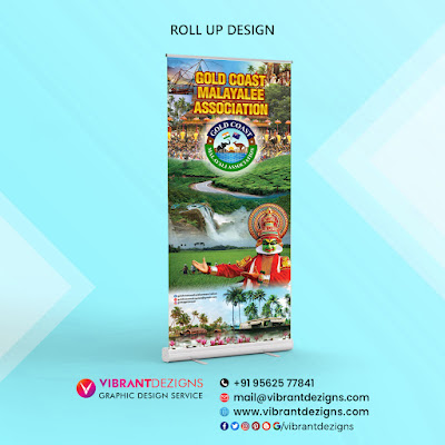 Rollup design, Malayli association works, Kerala tourism rollup design, kerala nature wallpaper rollup design, kerala tourism banner, graphic design-rollup design