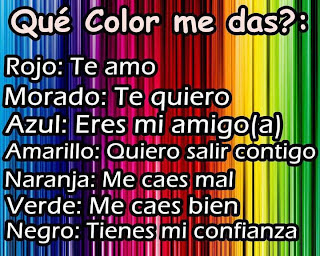 Que color me das?