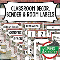 CLASSROOM DECOR, BINDER LABELS, ALL SUBJECTS, , Social Studies Geography and World History Binder Covers and Labels World Maps, Secondary Classroom Decor