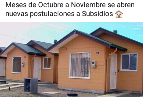 MINVU COMUNICA FECHAS DE POSTULACIONES ABIERTAS Y POR ABRIR EN PROGRAMAS HABITACIONALES .