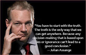 Julian Assange's exclusive interview in London, UK, Ecuadorian Embassy - You have to start with the truth. The truth is the only way that we can get anywhere. Because any decision-making that is based upon lies or ignorance can't lead to a good conclusion.