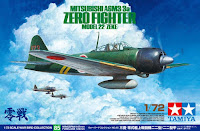 Tamiya 1/72  MITSUBISHI A6M3/3a Zero Fighter Model 22 (ZEKE) (60785) Color Guide & Paint Conversion Chart 