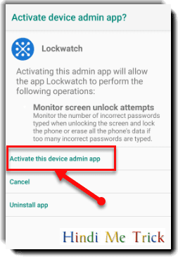 Activate This device Admin App