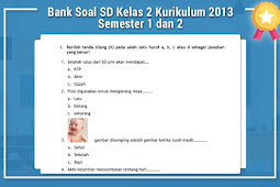 Bank Soal Sd Kelas 2 Kurikulum 2013 Semester 1 Dan 2