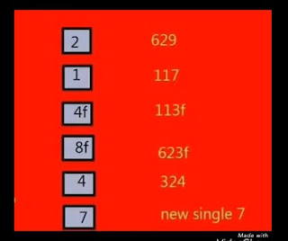 Thai lottery 3up Cut Pair Sets Mix Papers For 1-8-2018