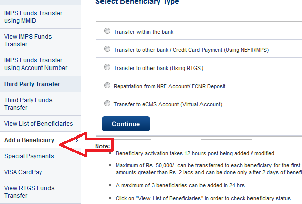 NEFT transaction failed