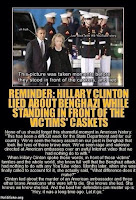 Obama, Hillary Clinton Benghazi Memes - Lied in Front of Caskets