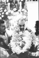 St. Padre Pio and Baby Jesus