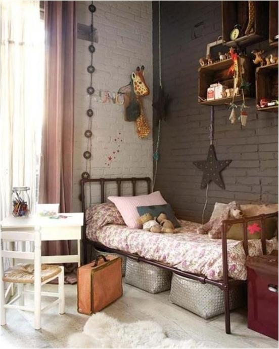 Vintage Style Girls Room