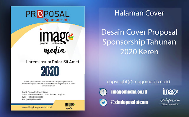 Download Desain Cover Proposal Sponsorship Tahunan 2020 Keren