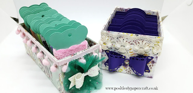 Positivelypapercraft ribbon storage box