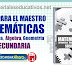 Libro para el maestro Matemáticas para Secundaria