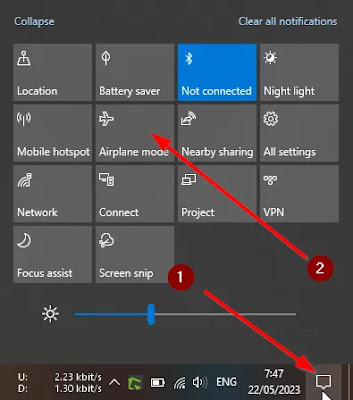 Cara Mematikan Airplane Mode di Laptop