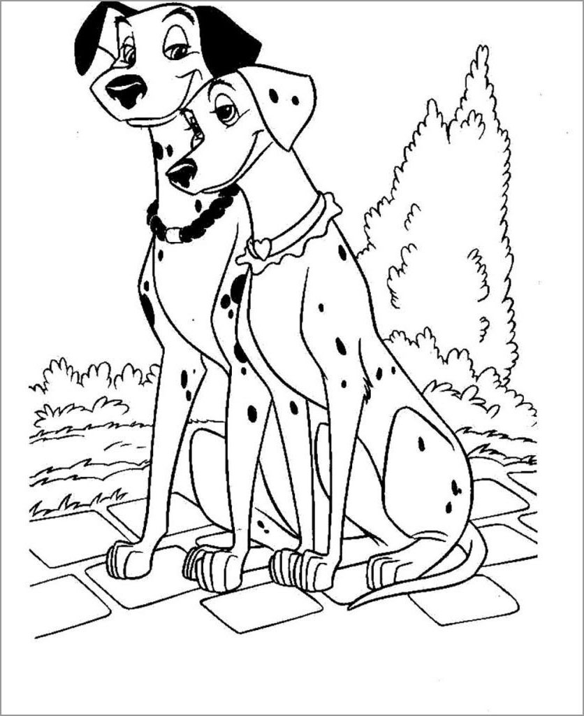 101 Dalmations Coloring Pages to Print