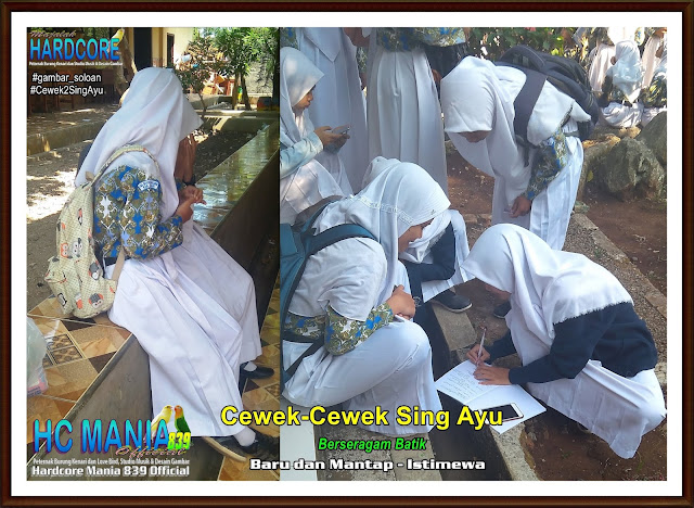 Gambar Siswa-Siswi SMA Negeri 1 Ngrambe Cover Batik - Buku Album Gambar Soloan Edisi 6