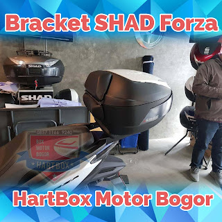 Bracket Box motor untuk Honda Forza H0FR15ST By Hartbox Motor Bogor / Rack Bagasi Box Simpan Barang Bawaan 