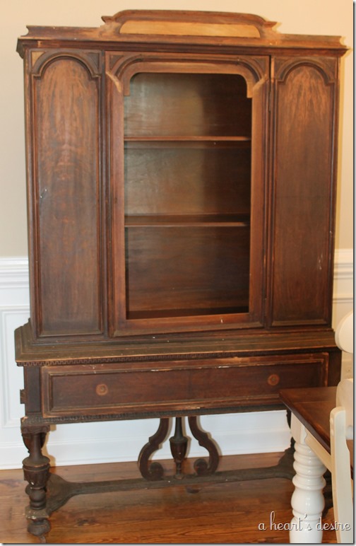 China Cabinet Cleaned Before