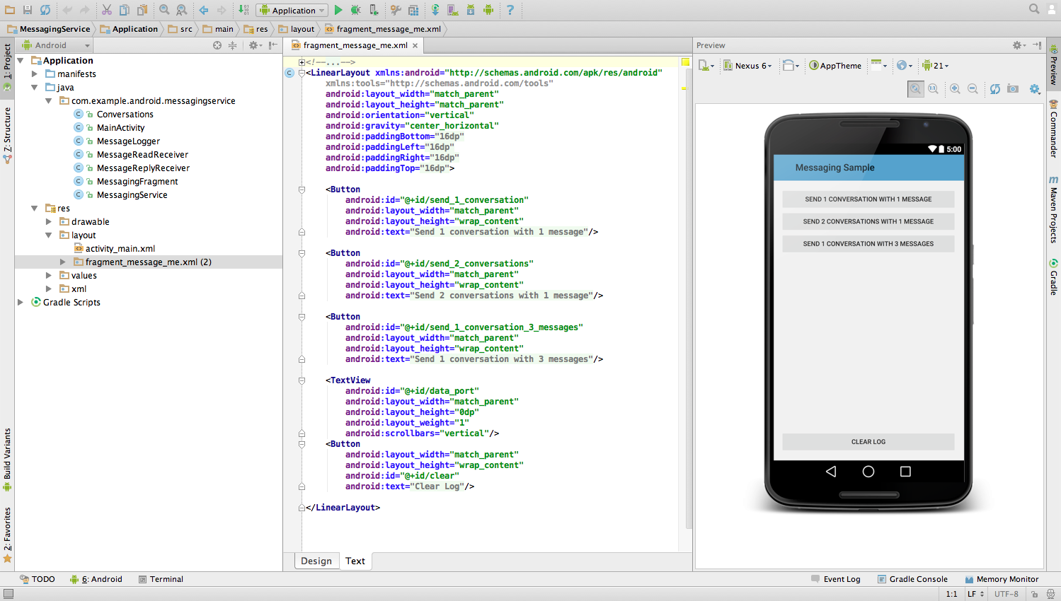 download sample android studio program code