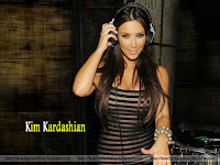 kim kardashian hot, 60 plus wallpapers hd, 2019, kim with headphones, laptop background