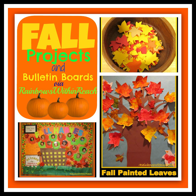 photo of: Leaf Projects and Bulletin Boards for Fall (via RainbowsWithinReach) 