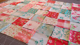 Laura Ashley Elm Park mini quilt with scalloped edges