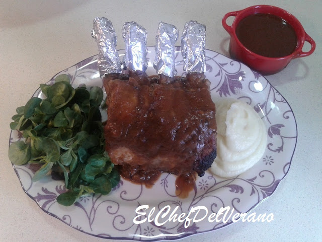 Delicioso Carre de cerdo con Miel de Caña y Vino de Frigiliana