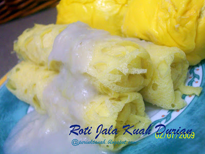 Periuktanah: Roti Jala Kuah Durian