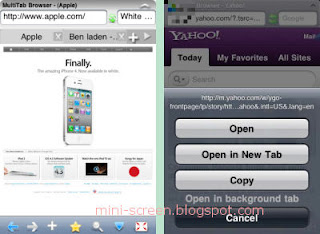 iBrowser Free App Interface on iPhone