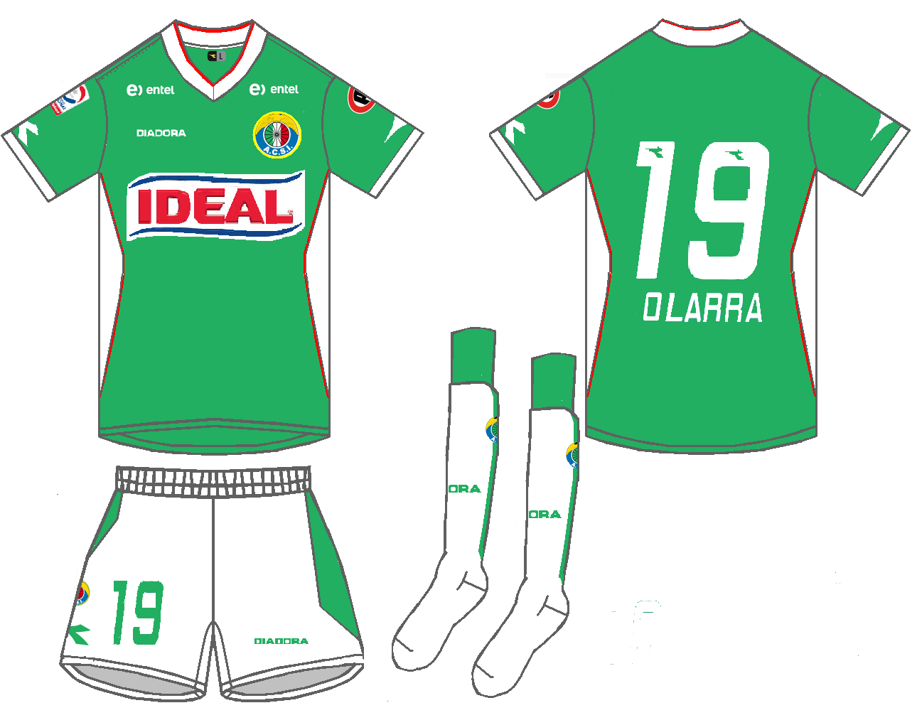 .. INDUMENTARIA DEPORTIVA: Audax Italiano La Florida 2014